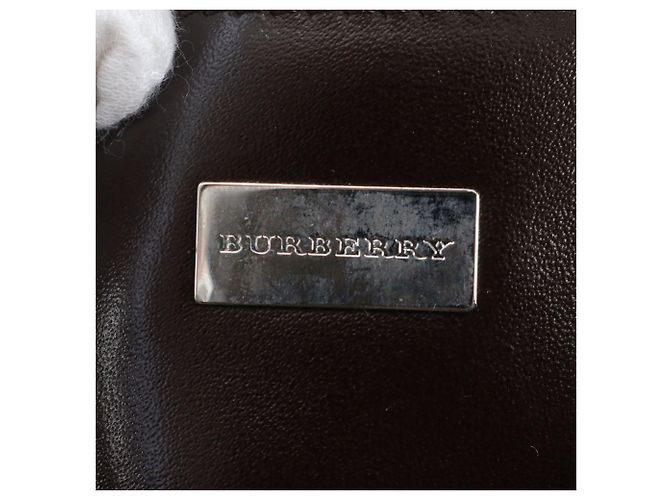 Bolsa de Ombro 2-Way Burberry em Couro Check Castanho escuro - vista 9
