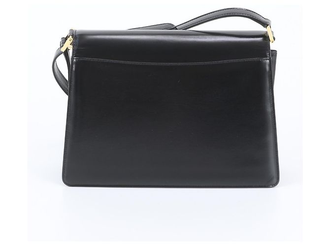 Borsa a tracolla in pelle YSL Yves Saint Laurent Nero - vista 3