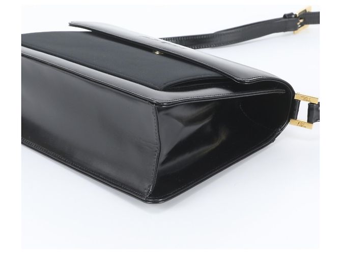 Borsa a tracolla in pelle YSL Yves Saint Laurent Nero - vista 4