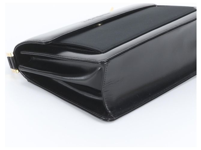Borsa a tracolla in pelle YSL Yves Saint Laurent Nero - vista 5