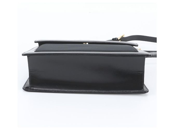 Borsa a tracolla in pelle YSL Yves Saint Laurent Nero - vista 6