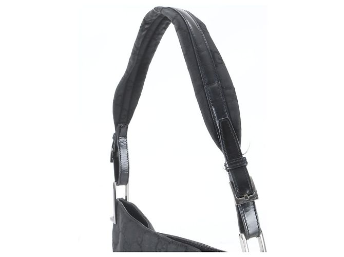 Borsa a tracolla Gucci GG 001 3166 in pelle nera Nero - vista 2