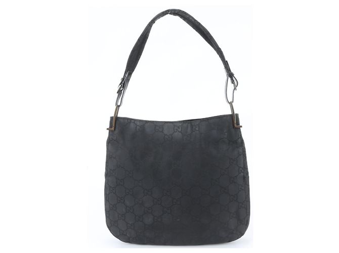 Borsa a tracolla Gucci GG 001 3166 in pelle nera Nero - vista 3