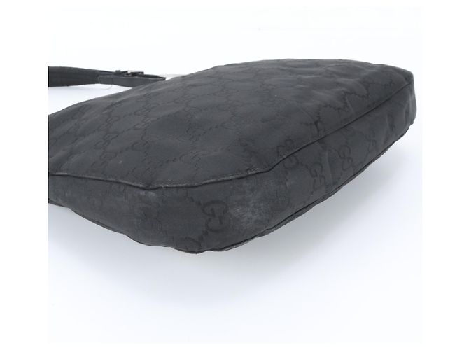 Borsa a tracolla Gucci GG 001 3166 in pelle nera Nero - vista 4