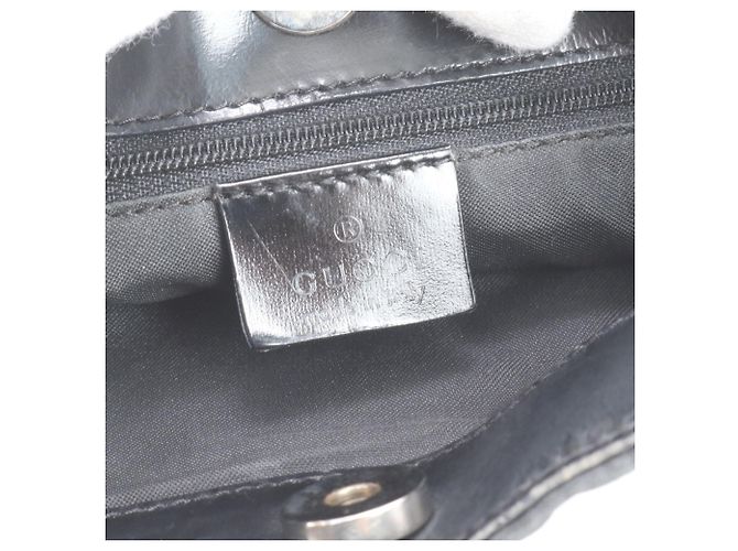 Borsa a tracolla Gucci GG 001 3166 in pelle nera Nero - vista 9