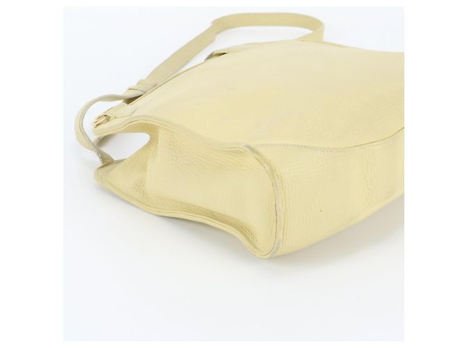 Loewe Leather Shoulder Bag Yellow - view 5
