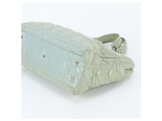 Bolso Shopping Soft Christian Dior de Piel Cannage Verde - vista 4