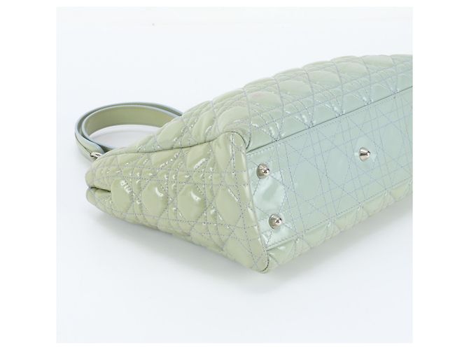 Bolso Shopping Soft Christian Dior de Piel Cannage Verde - vista 5