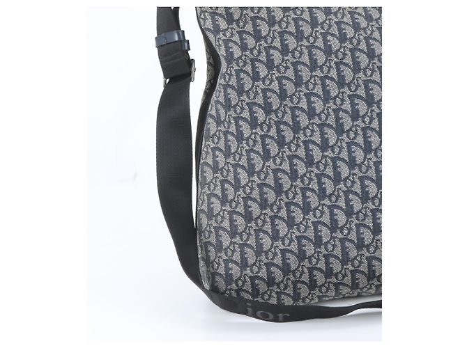 Borsa a tracolla in pelle Christian Dior Trotter Blu navy - vista 2