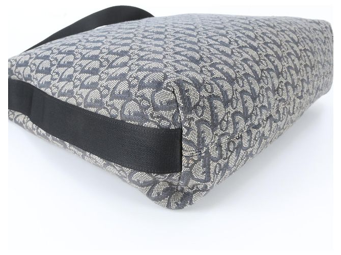 Borsa a tracolla in pelle Christian Dior Trotter Blu navy - vista 4