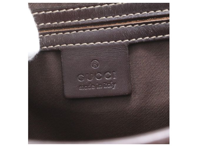 Borsa a tracolla Gucci GG Supreme in pelle Marrone - vista 9