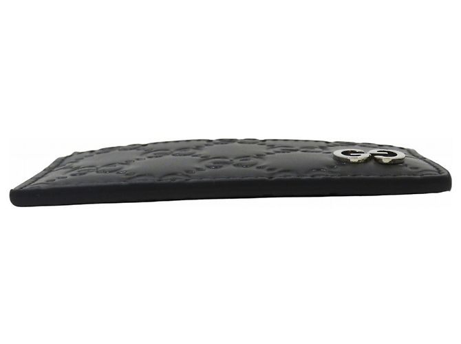 Tarjetero Gucci de piel negra Negro - vista 3