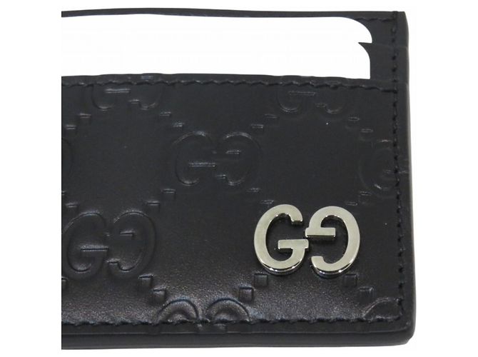 Tarjetero Gucci de piel negra Negro - vista 7