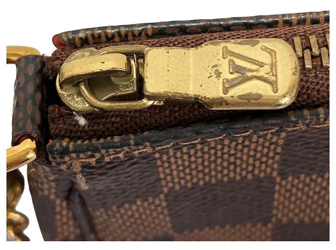 Bolsa Louis Vuitton Mini Pochette Accessoires Damier ebene - vista 7