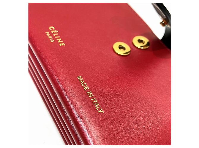 Céline Tarjetero Celine Negro Roja - vista 9