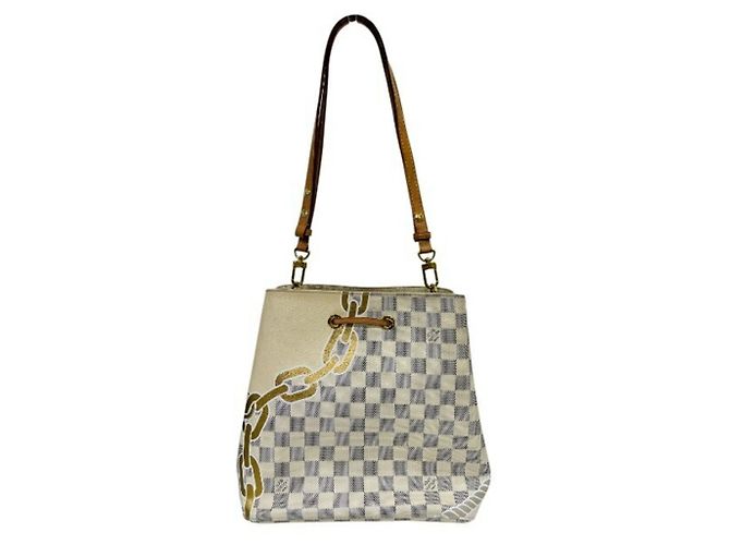 Néonoé Bolso Louis Vuitton Damier Azur NeoNoe MM Blanco - vista 2