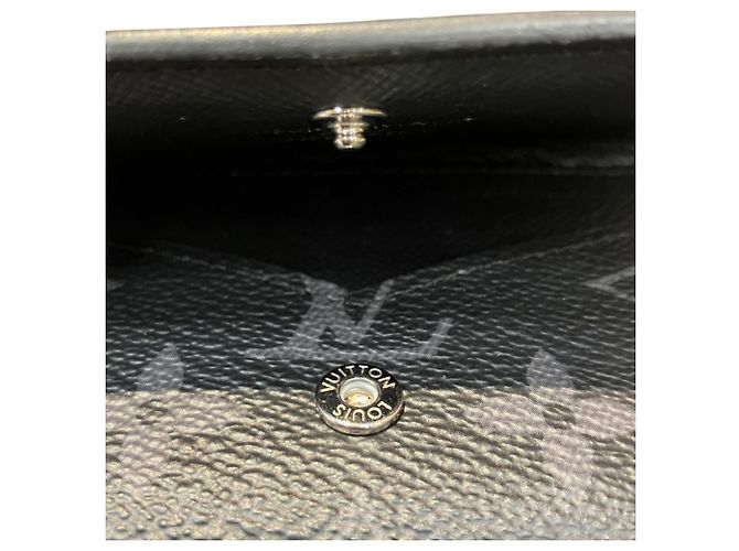 Louis Vuitton Monogram Eclipse Business Card Case Preto Monograma - vista 8