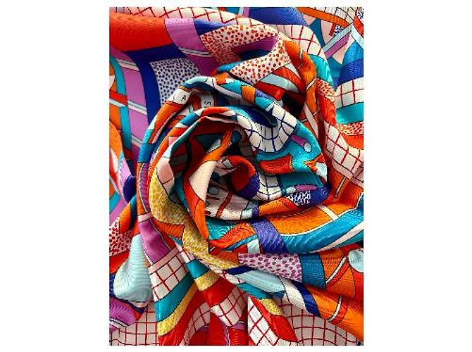 Hermès Seidentuch A Garden of Shapes 90cm Mehrfarben - Ansicht 11