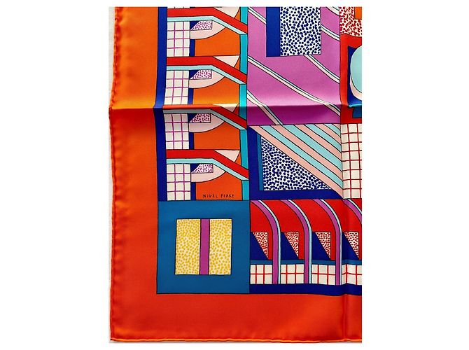 Hermès Seidentuch A Garden of Shapes 90cm Mehrfarben - Ansicht 2