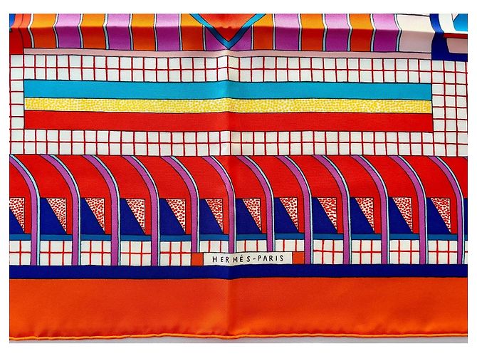 Hermès Seidentuch A Garden of Shapes 90cm Mehrfarben - Ansicht 3