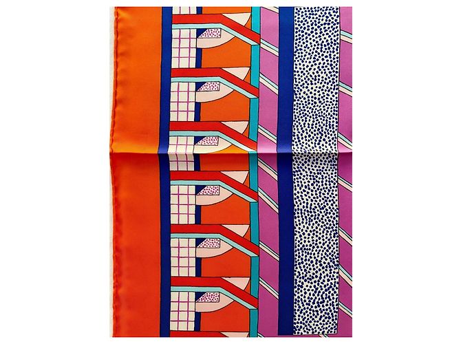 Hermès Seidentuch A Garden of Shapes 90cm Mehrfarben - Ansicht 5