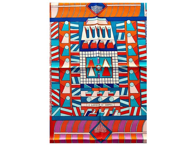 Hermès Seidentuch A Garden of Shapes 90cm Mehrfarben - Ansicht 6