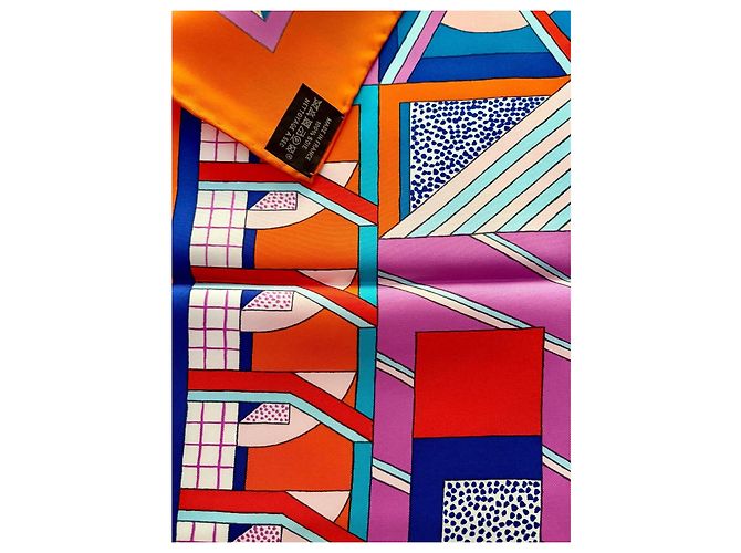 Hermès Seidentuch A Garden of Shapes 90cm Mehrfarben - Ansicht 8
