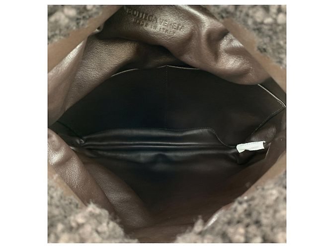 Bottega Veneta Borsa a tracolla The fringe Pouch in pelle e shearling marrone - vista 5