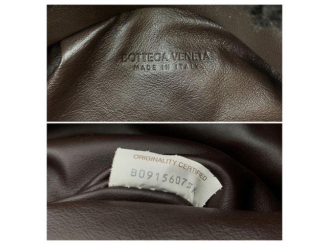 Bottega Veneta Borsa a tracolla The fringe Pouch in pelle e shearling marrone - vista 6