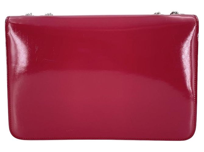 Gucci Bolso de hombro Medium de piel charol magenta con GG entrelazadas Rosa - vista 3