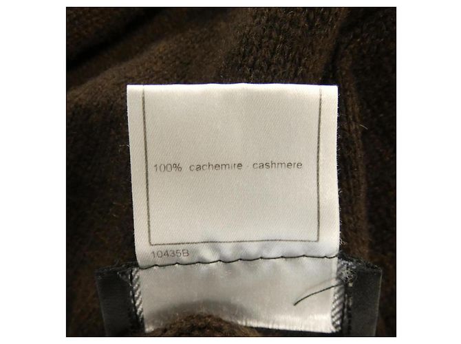 Gonna in cashmere Chanel Marrone - vista 3