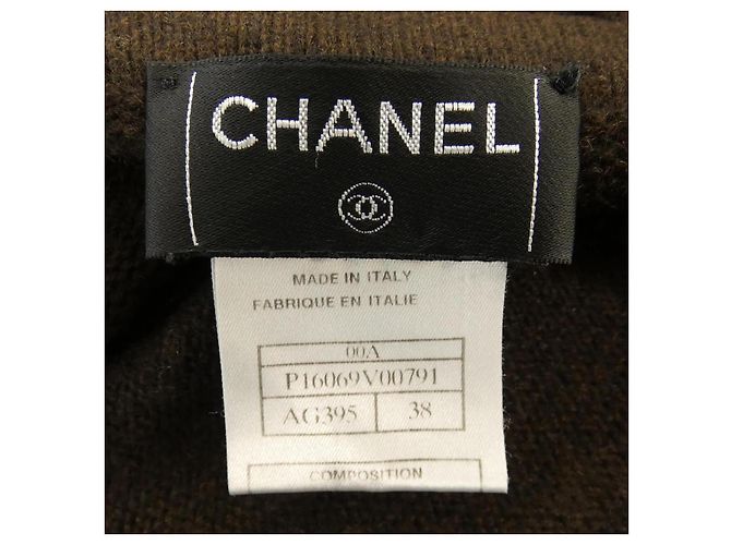 Gonna in cashmere Chanel Marrone - vista 4