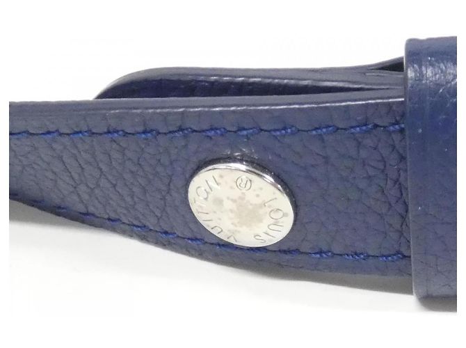 Borsa a tracolla Louis Vuitton Rock Me Bucket in pelle di vitello Blu - vista 8