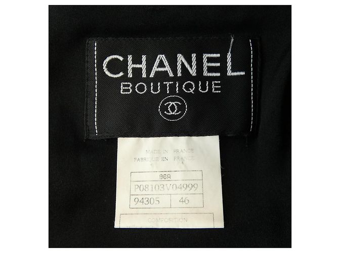 Chanel Suit Black Cloth Size 46 - view 3