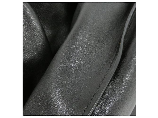 Borsa a pochette Loewe Puffer Flamenco in pelle di agnello e vitello Nero - vista 7