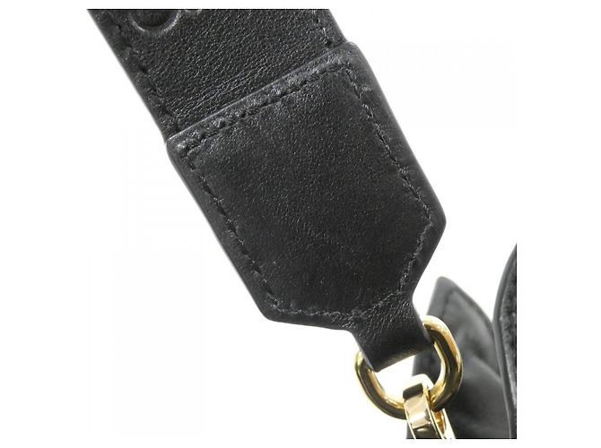 Borsa a pochette Loewe Puffer Flamenco in pelle di agnello e vitello Nero - vista 8