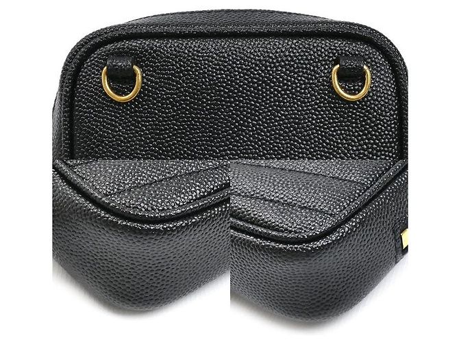 Yves Saint Laurent Borsa a tracolla con catena in pelle Saint Laurent Baby Lou Nero - vista 5