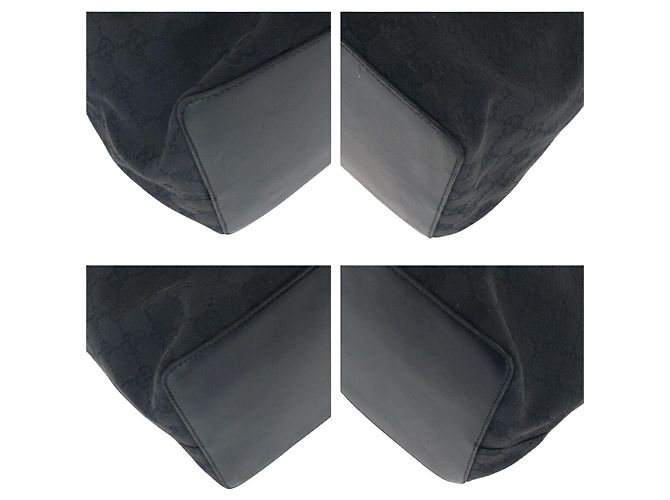 Sac à épaule Gucci GG Canvas Noir - vue 3