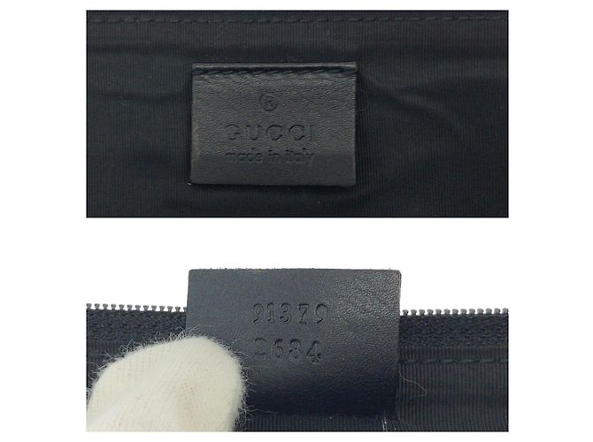 Sac à épaule Gucci GG Canvas Noir - vue 4