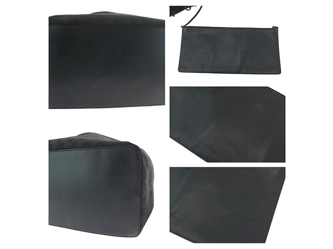Sac à épaule Gucci GG Canvas Noir - vue 6