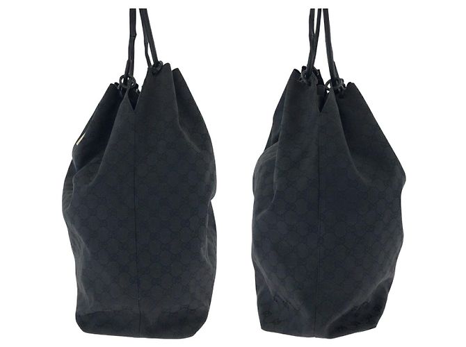 Sac à épaule Gucci GG Canvas Noir - vue 8