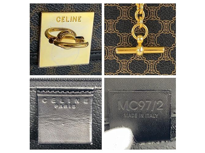 Céline Bolso Celine Macadam PVC Castaño - vista 4