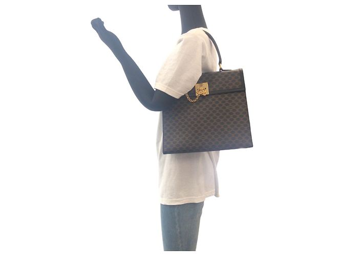 Céline Bolso Celine Macadam PVC Castaño - vista 6