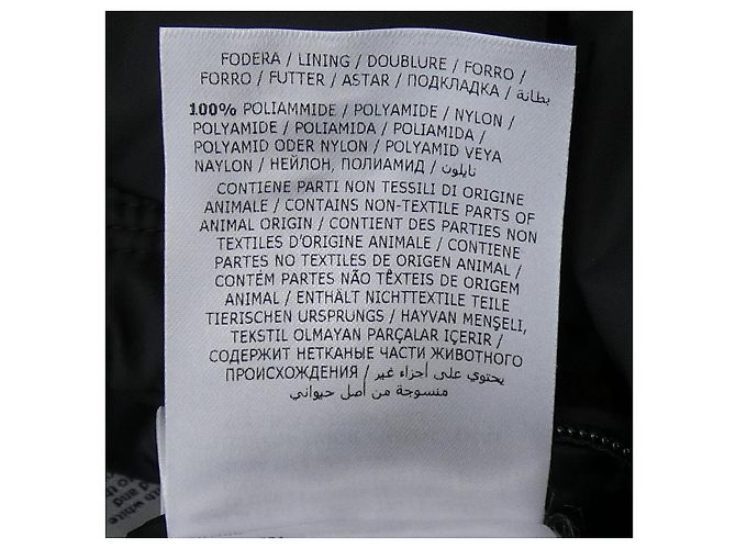Casaco de Penas e Pele de Carneiro Moncler LEO Preto - vista 4