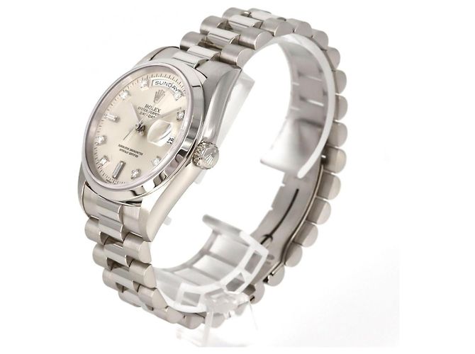 Rolex Day-Date PT Automatic Silvery - view 2