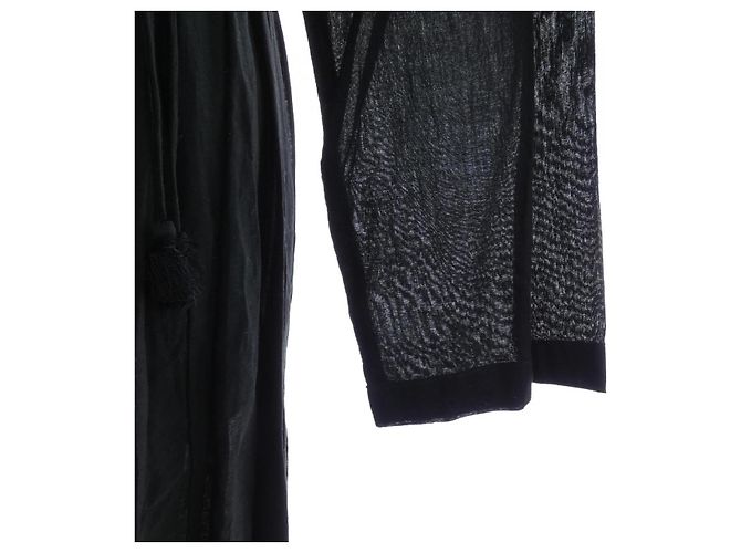 Autre Marque ne Quittez pas Long Cardigan Nero - vista 6