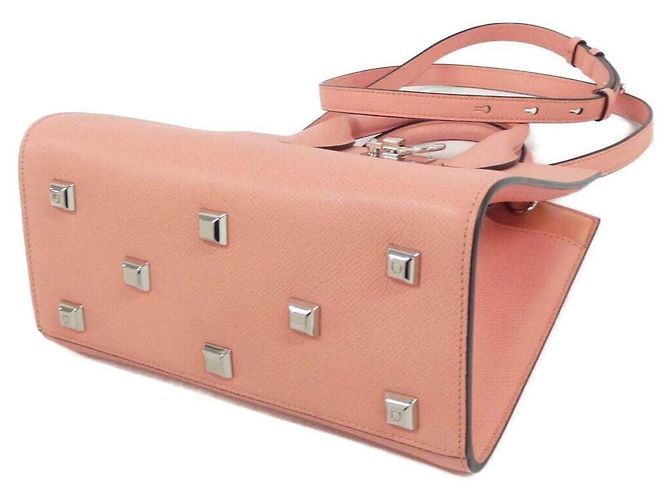 Bolsa de ombro STUDIO em couro de bezerro Salvatore Ferragamo Vermelho - vista 3