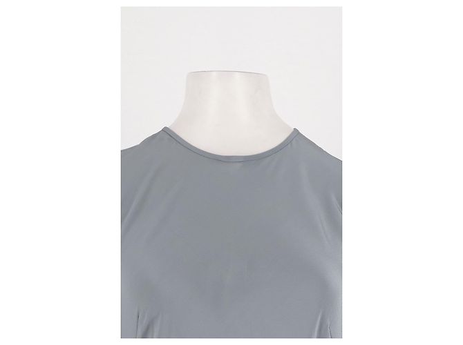 Autre Marque SIR Graues Seidenkleid mit langen Ärmeln - Ansicht 2