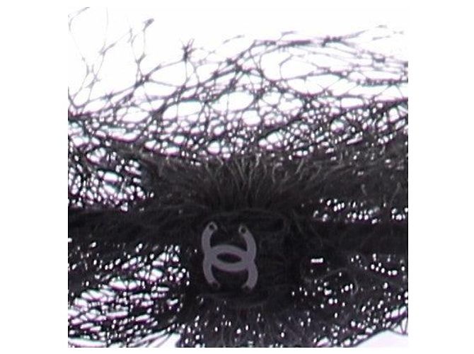 Chanel Diadema con velo negro - vista 3