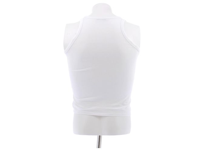 Regata branca de algodão Paco Rabanne Branco - vista 2